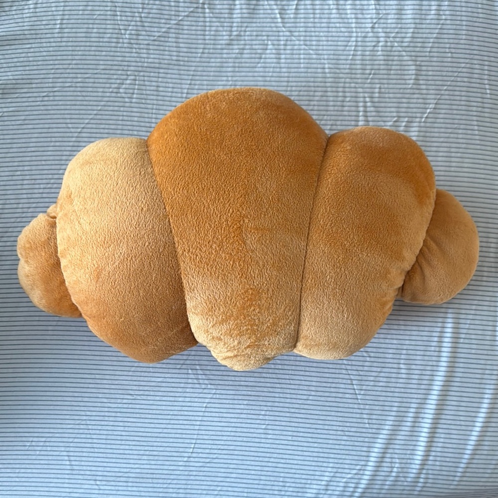 Cozy Croissant Pillow - Tan